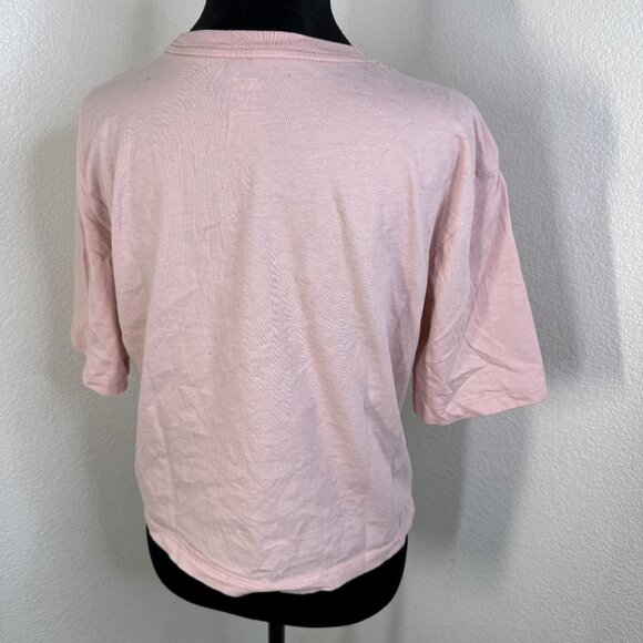 Vans Pink Off The Wall Graphic T-Shirt Womens Medium 100% Cotton Crew Neck Casua - Picture 4 of 5